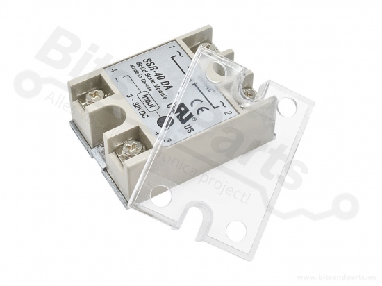 Relais - Solid state relais 3-32V / 40A / 24-380VAC Afdekplaatje